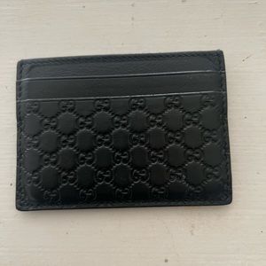 Gucci (Guccissima print) credit card holder (Black) AUTHENTIC!!